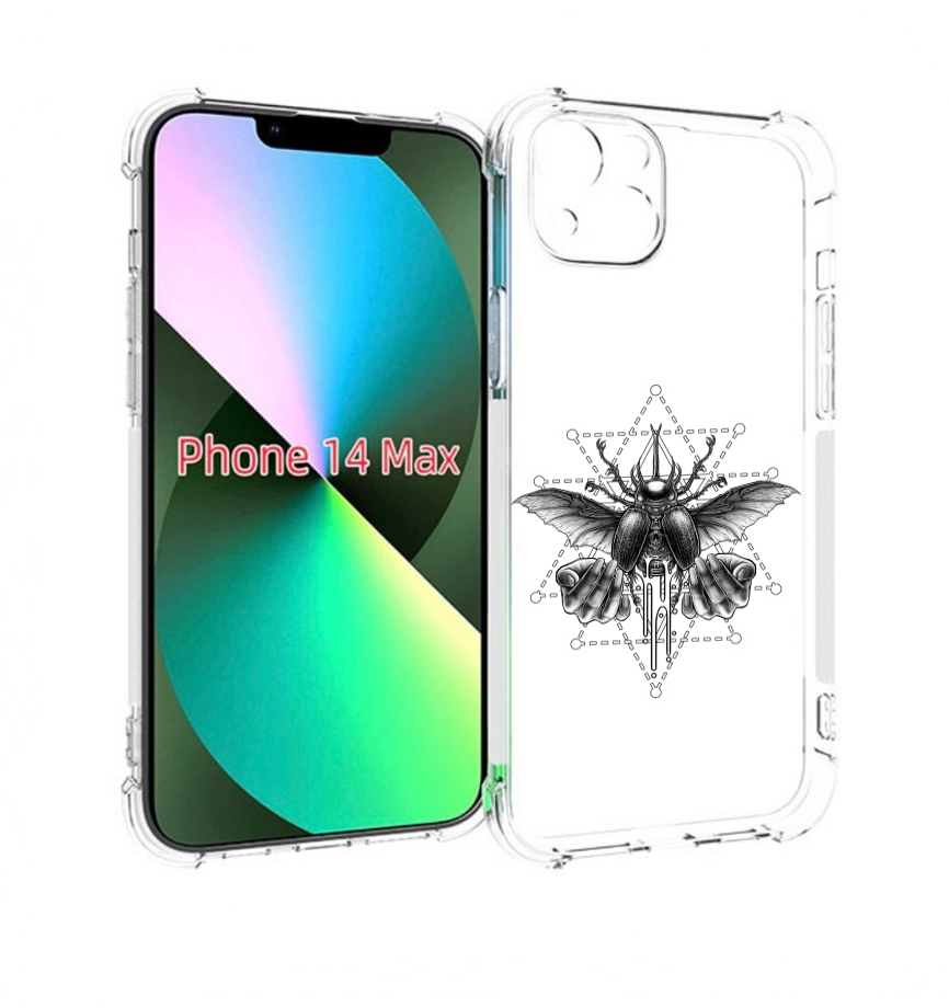 

Чехол MyPads скарабей для iPhone 14 Plus (6.7), Прозрачный, Tocco