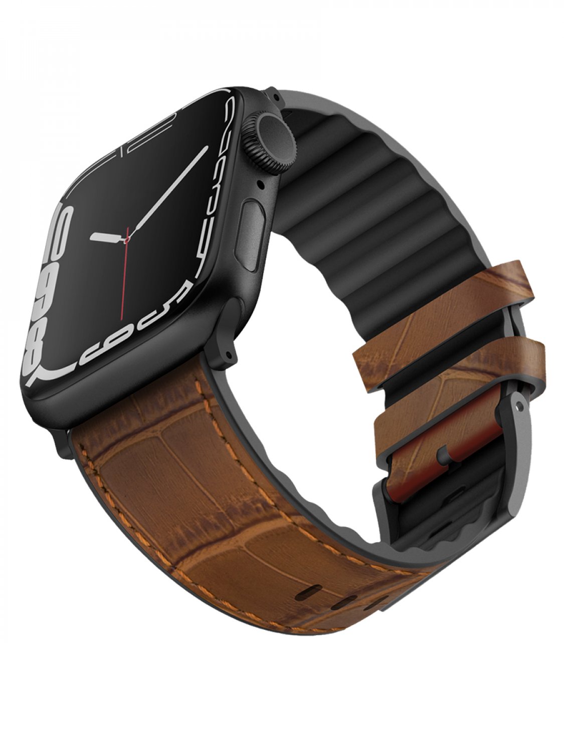 

Ремешок для Apple Watch 42mm/44mm/45mm Viva Madrid Venturx Crox Russet Brown, Браслет для Apple Watch
