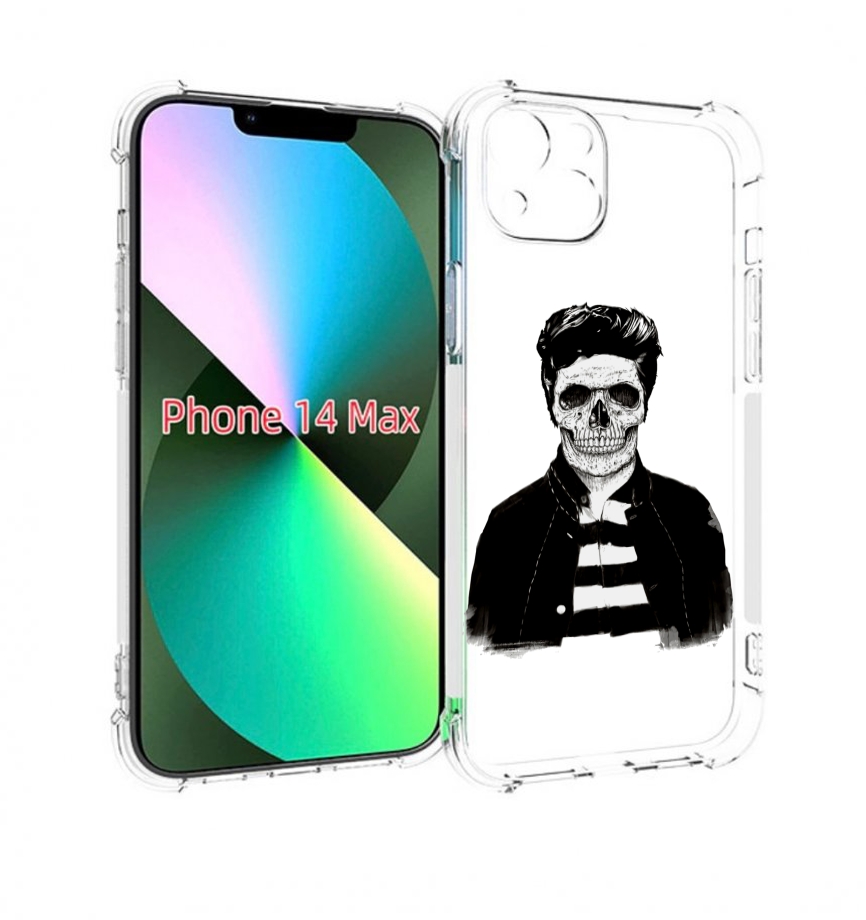 

Чехол MyPads скелет для iPhone 14 Plus (6.7), Прозрачный, Tocco