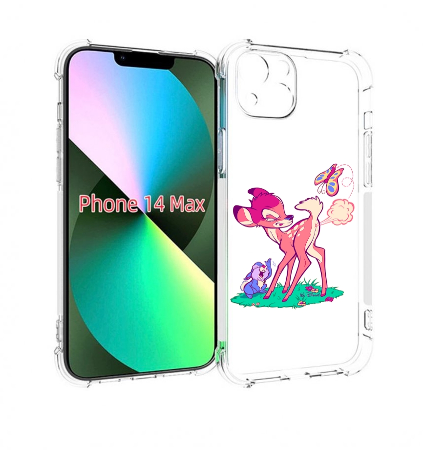 

Чехол MyPads смешной олененок для iPhone 14 Plus (6.7), Прозрачный, Tocco