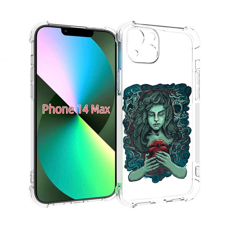 

Чехол MyPads спящая девушка для iPhone 14 Plus (6.7), Прозрачный, Tocco
