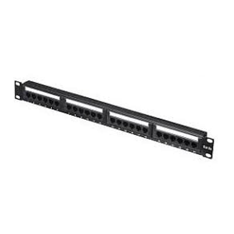 

Патч-панель UTP, 19", 24 порта RJ45, cat.5е, 1U, 110 Type, Netko, 66834