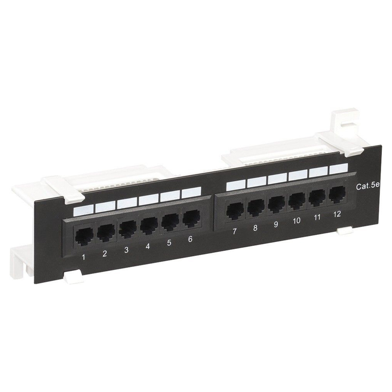 

Патч-панель настенная MINI, UTP, 10", 12 портов RJ45, cat.5е, 1U, Dual Type, 54423