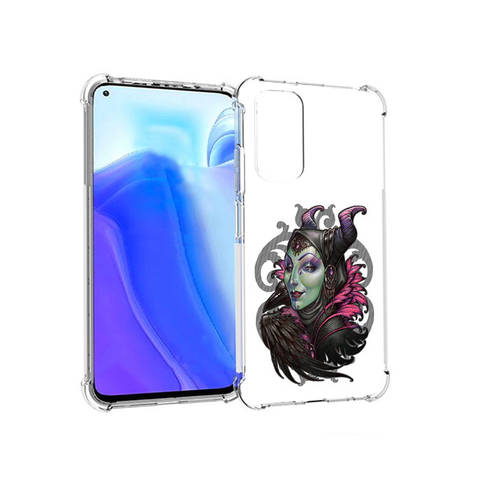 

Чехол MyPads Tocco для Xiaomi Redmi Note 11S зеленая девушка с вороном (PT162215.279.357), Tocco