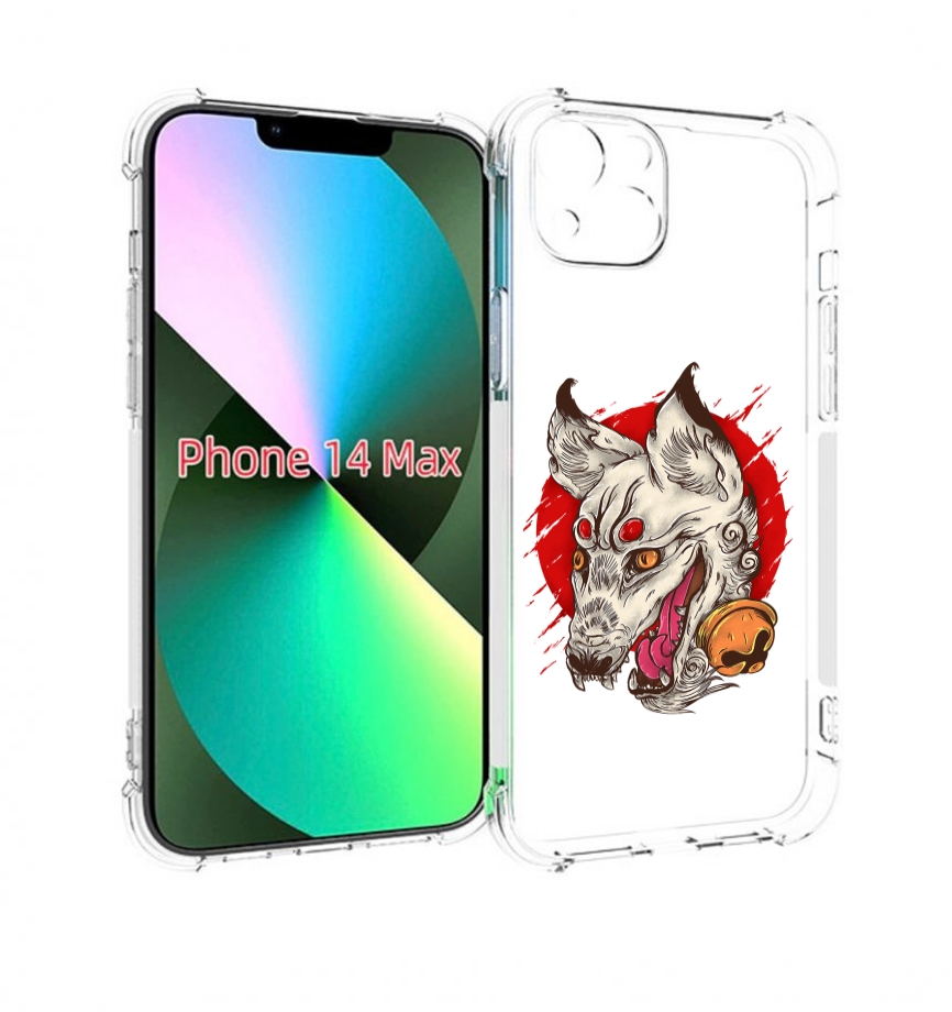 

Чехол MyPads страшная собака для iPhone 14 Plus (6.7), Прозрачный, Tocco