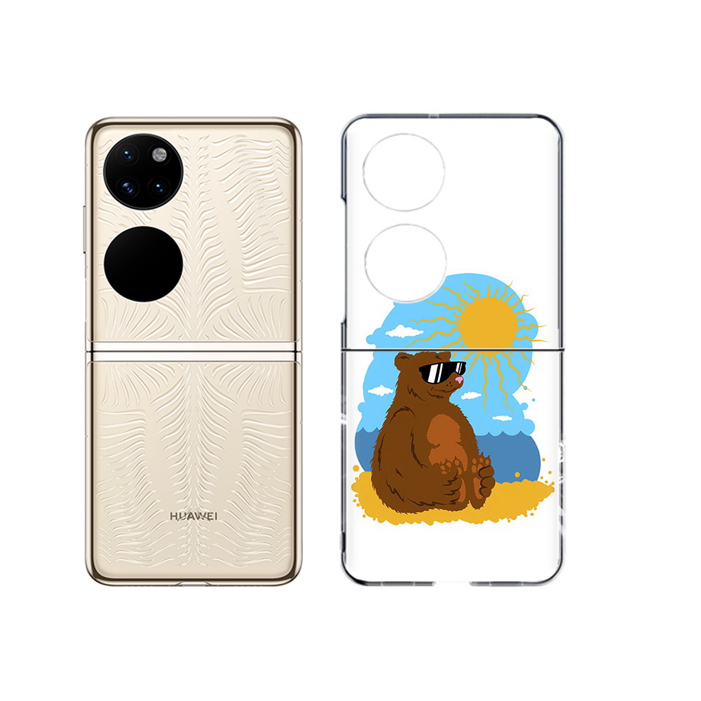 

Чехол MyPads Tocco для Huawei P50 медведь на чиле (PT225999.71.468), Прозрачный, Tocco