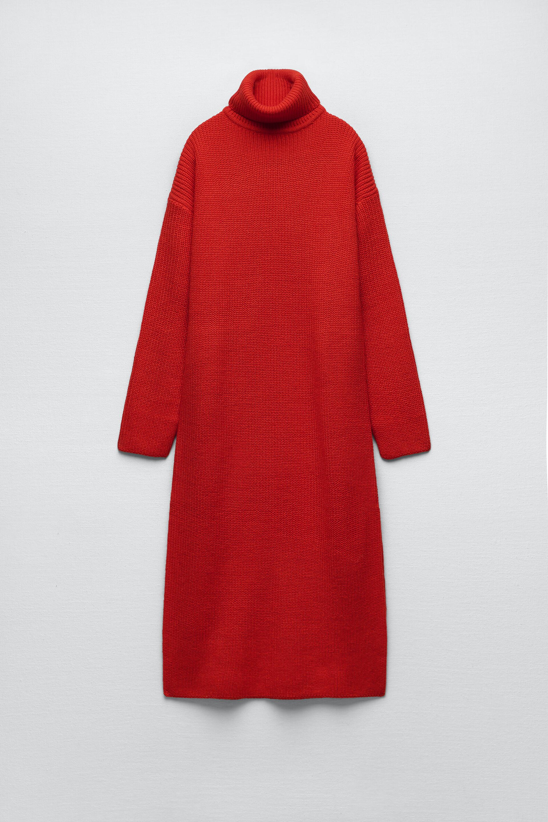 

Платье женское ZARA 03519143 красное L (доставка из-за рубежа), 03519143