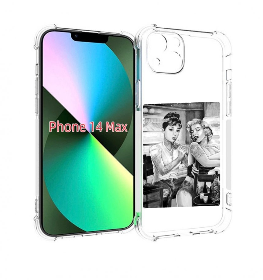 

Чехол MyPads тату мастер для iPhone 14 Plus (6.7), Прозрачный, Tocco