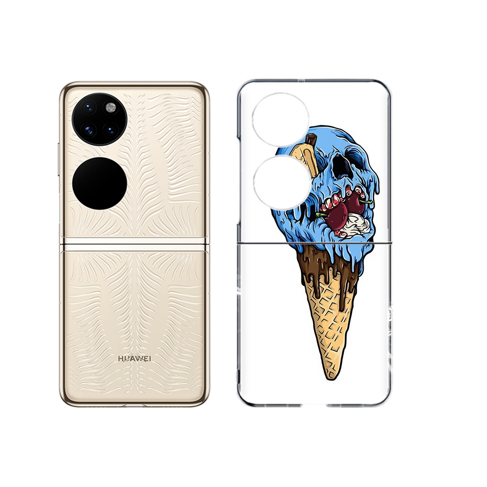 Чехол MyPads Tocco для Huawei P50 мороженное череп (PT225999.71.484)