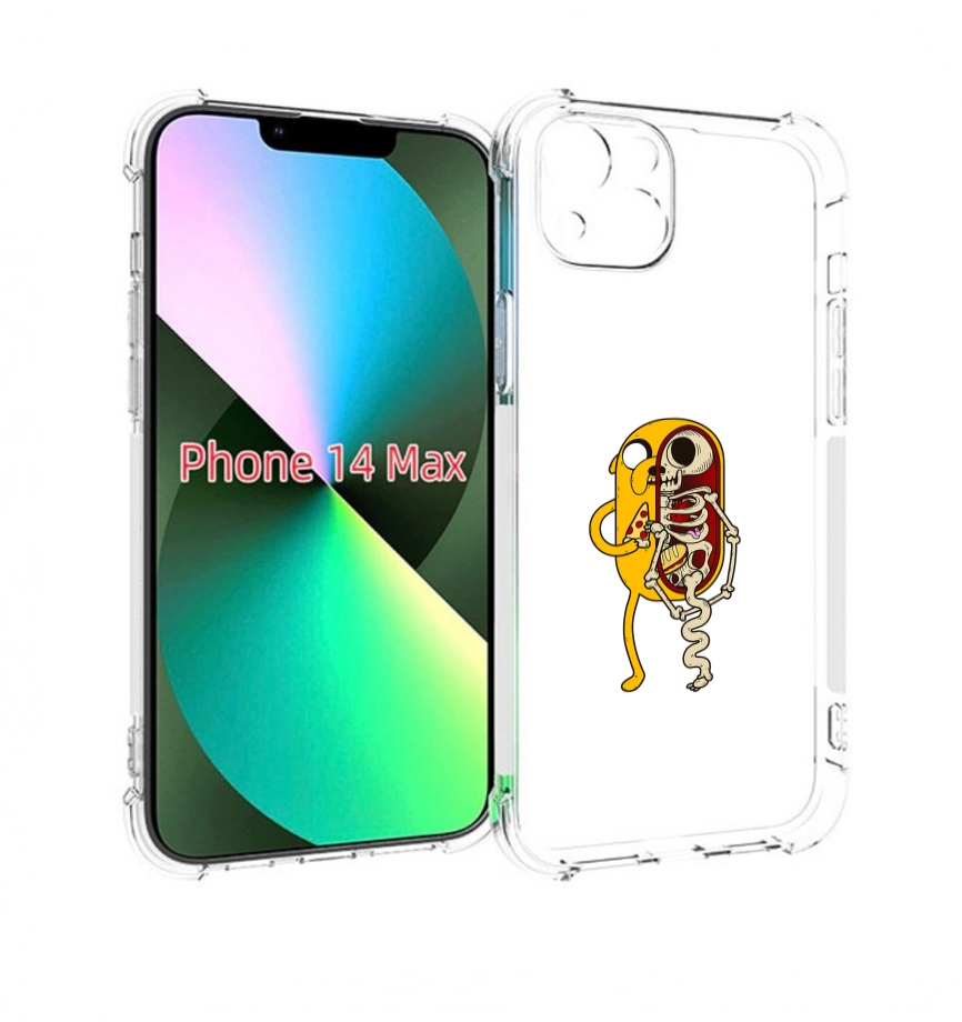 

Чехол MyPads Джейк скелет для iPhone 14 Plus (6.7), Прозрачный, Tocco