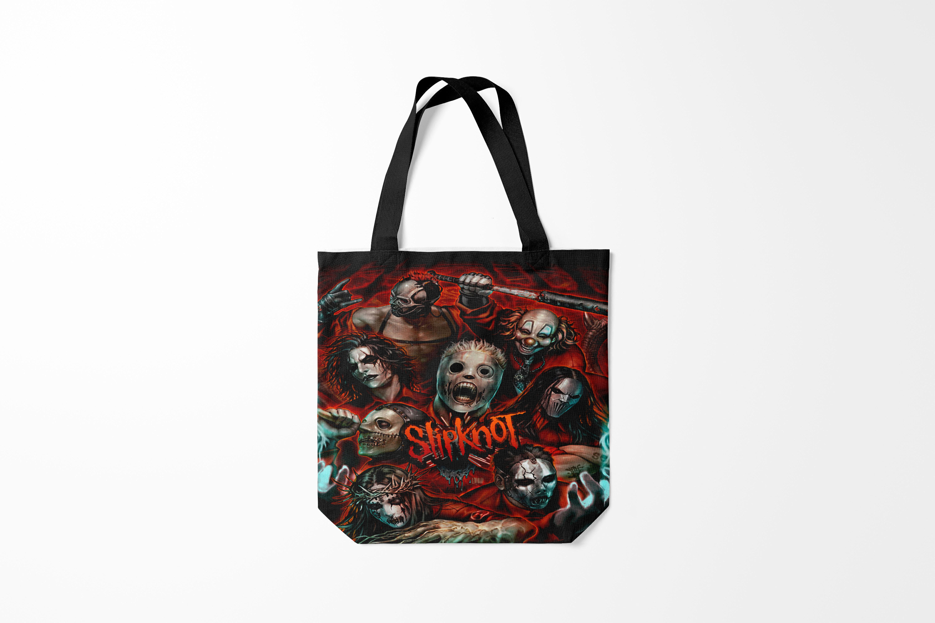 

Сумка шoппер унисекс Burnettie Slipknot iowa, черный, Slipknot iowa