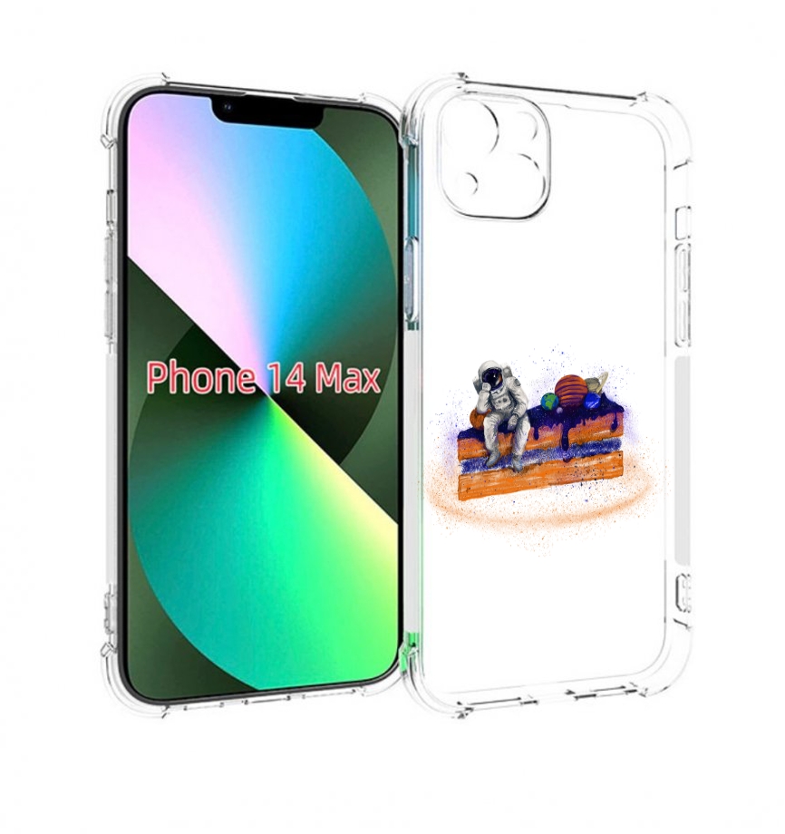 

Чехол MyPads торт с планетами для iPhone 14 Plus (6.7), Прозрачный, Tocco