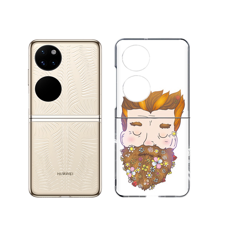

Чехол MyPads Tocco для Huawei P50 мужчина с цветами в бороде (PT225999.71.489), Прозрачный, Tocco