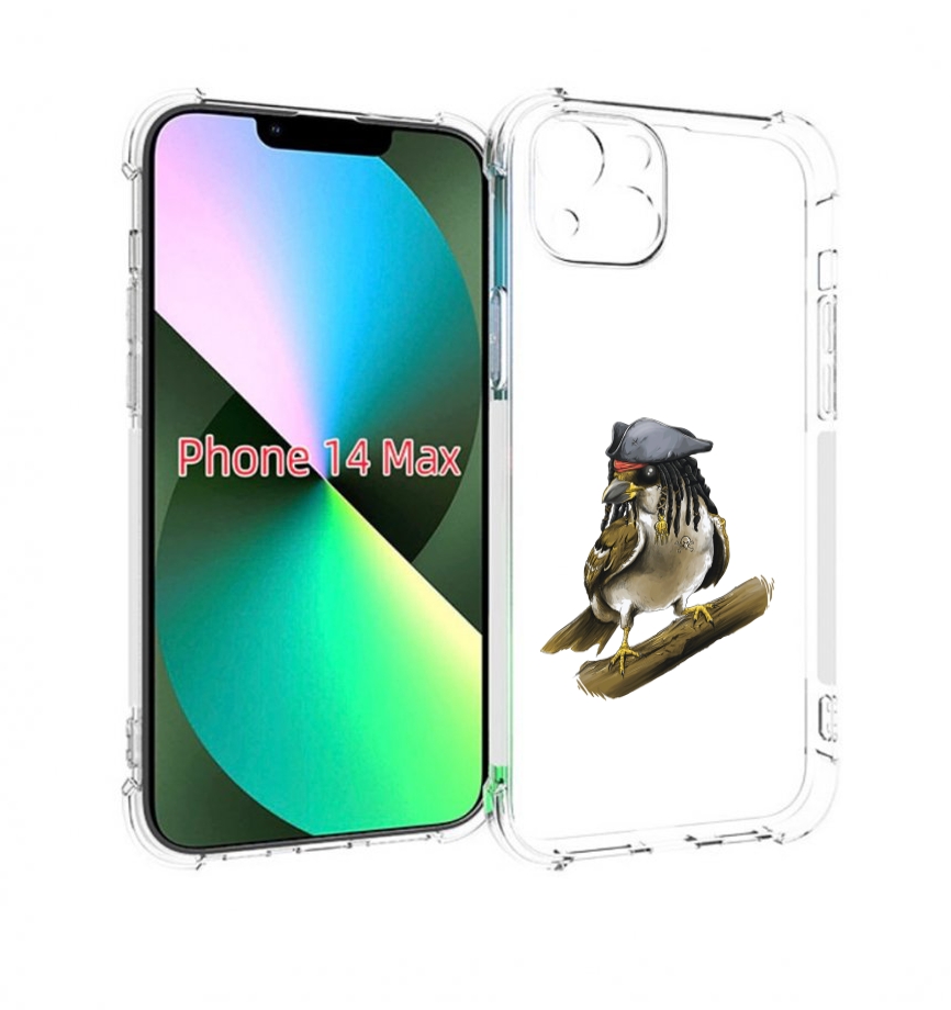 

Чехол MyPads Джек воробей для iPhone 14 Plus (6.7), Прозрачный, Tocco