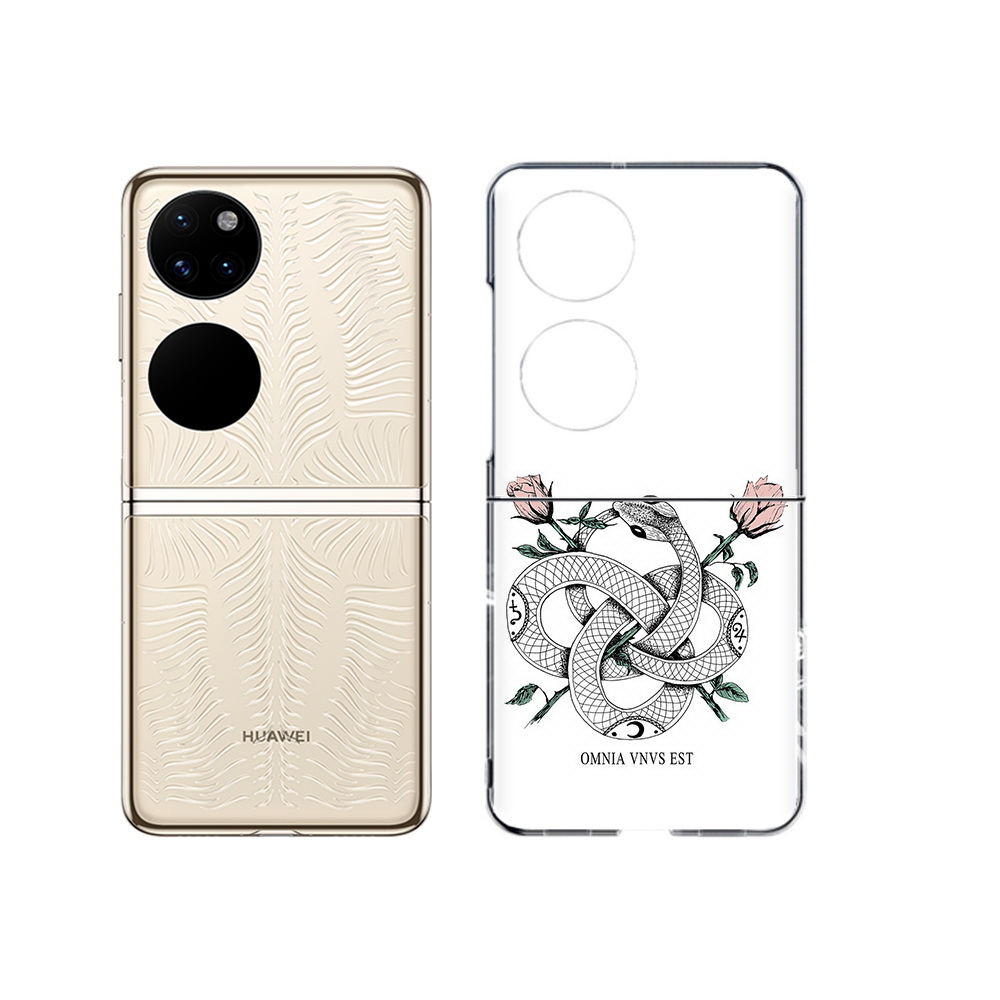 

Чехол MyPads Tocco для Huawei P50 нарисованная змея абстракция (PT225999.71.502), Прозрачный, Tocco