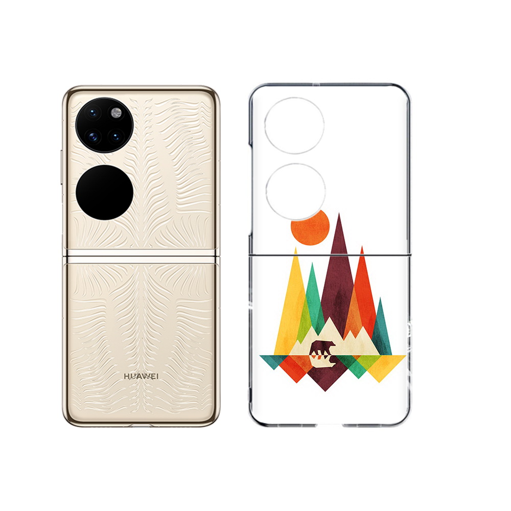 

Чехол MyPads Tocco для Huawei P50 нарисованные горы с медведем (PT225999.71.506), Прозрачный, Tocco