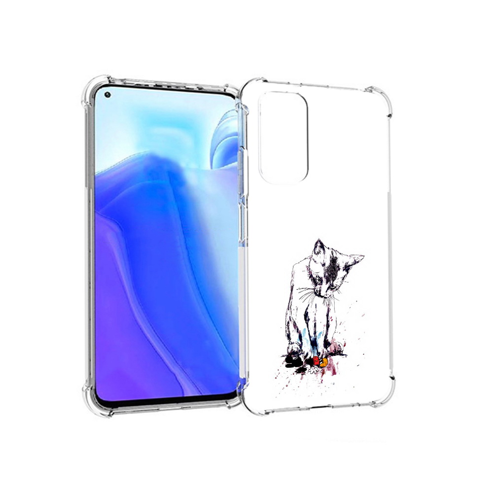 

Чехол MyPads Tocco для Xiaomi Redmi Note 11S кот и микки (PT162215.279.399), Tocco