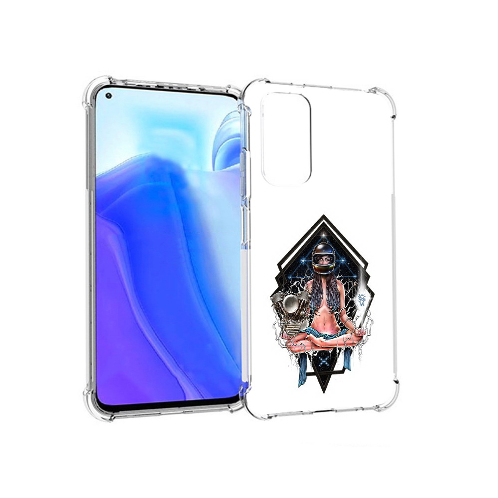 

Чехол MyPads Tocco для Xiaomi Redmi Note 11S красивая девушка в шлеме (PT162215.279.406), Tocco