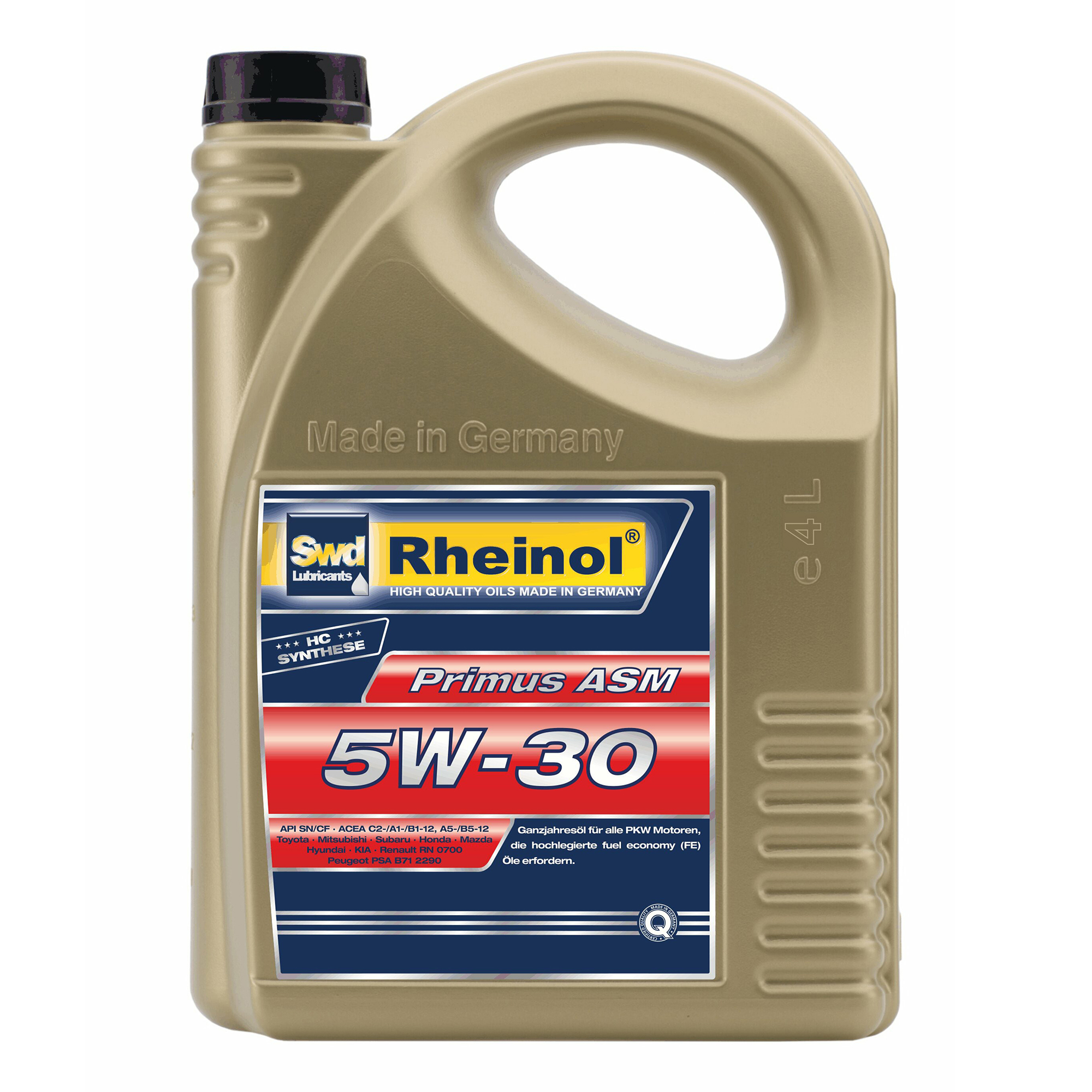 Моторное масло SWD Rheinol синтетическое ASM 5W30 4л
