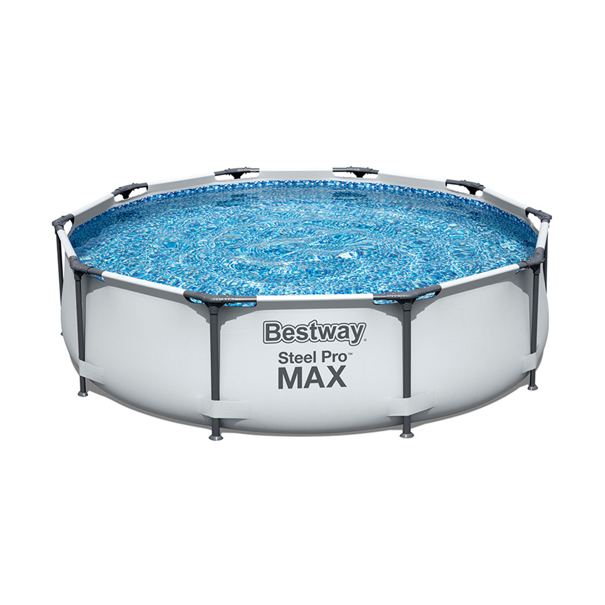 

Каркасный бассейн Bestway Steel Pro Max 30558 305х305х76 см, Серый, Steel Pro Max