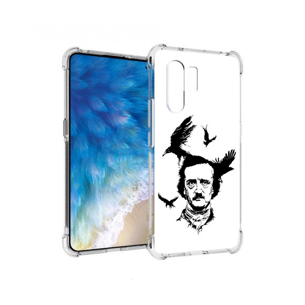 

Чехол MyPads Tocco для Vivo X30 Эдгар Аллан черно белый (PT142331.408.204), Прозрачный, Tocco