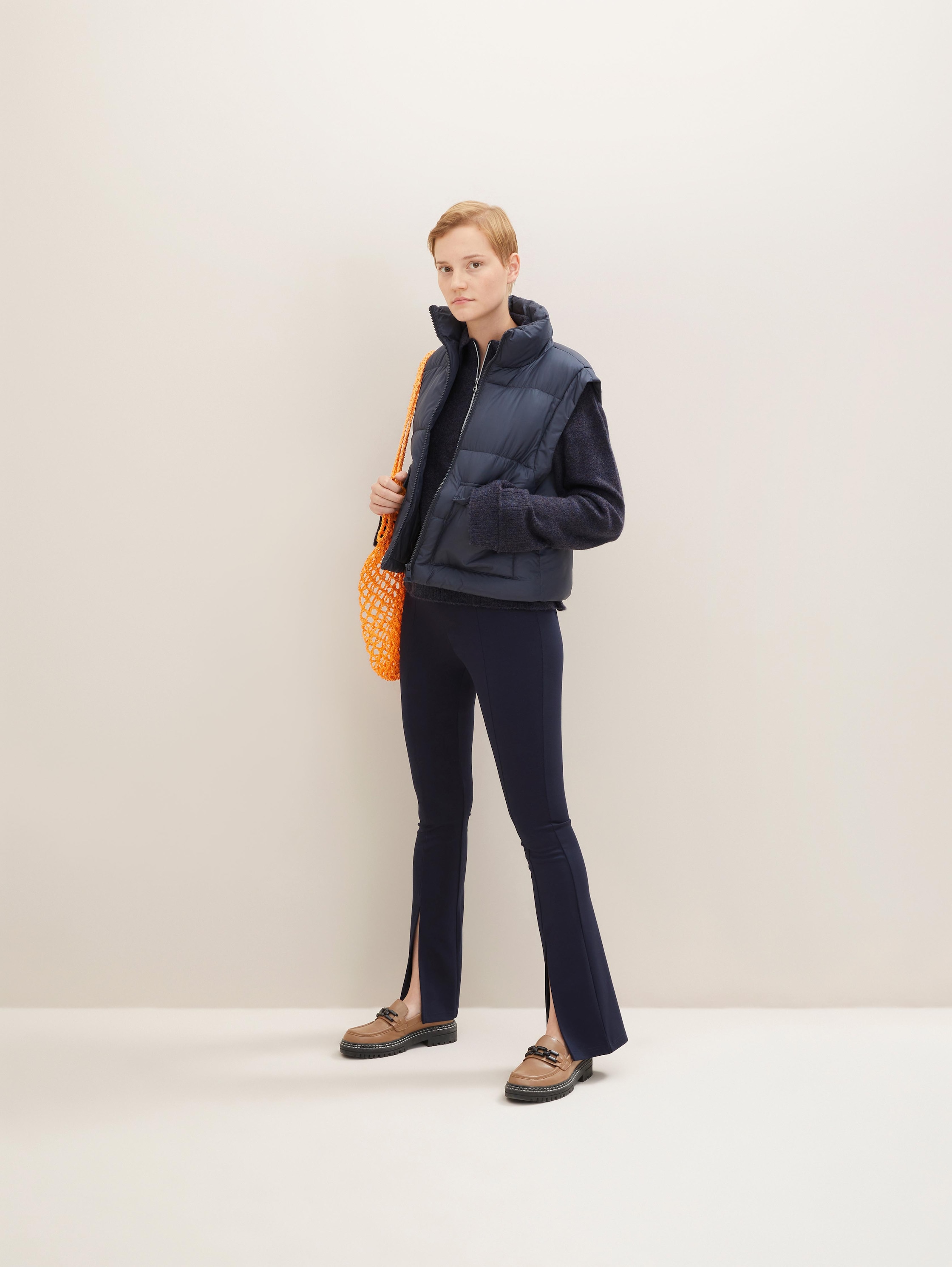 

Брюки женские TOM TAILOR 1032749 синие M, Синий, 1032749