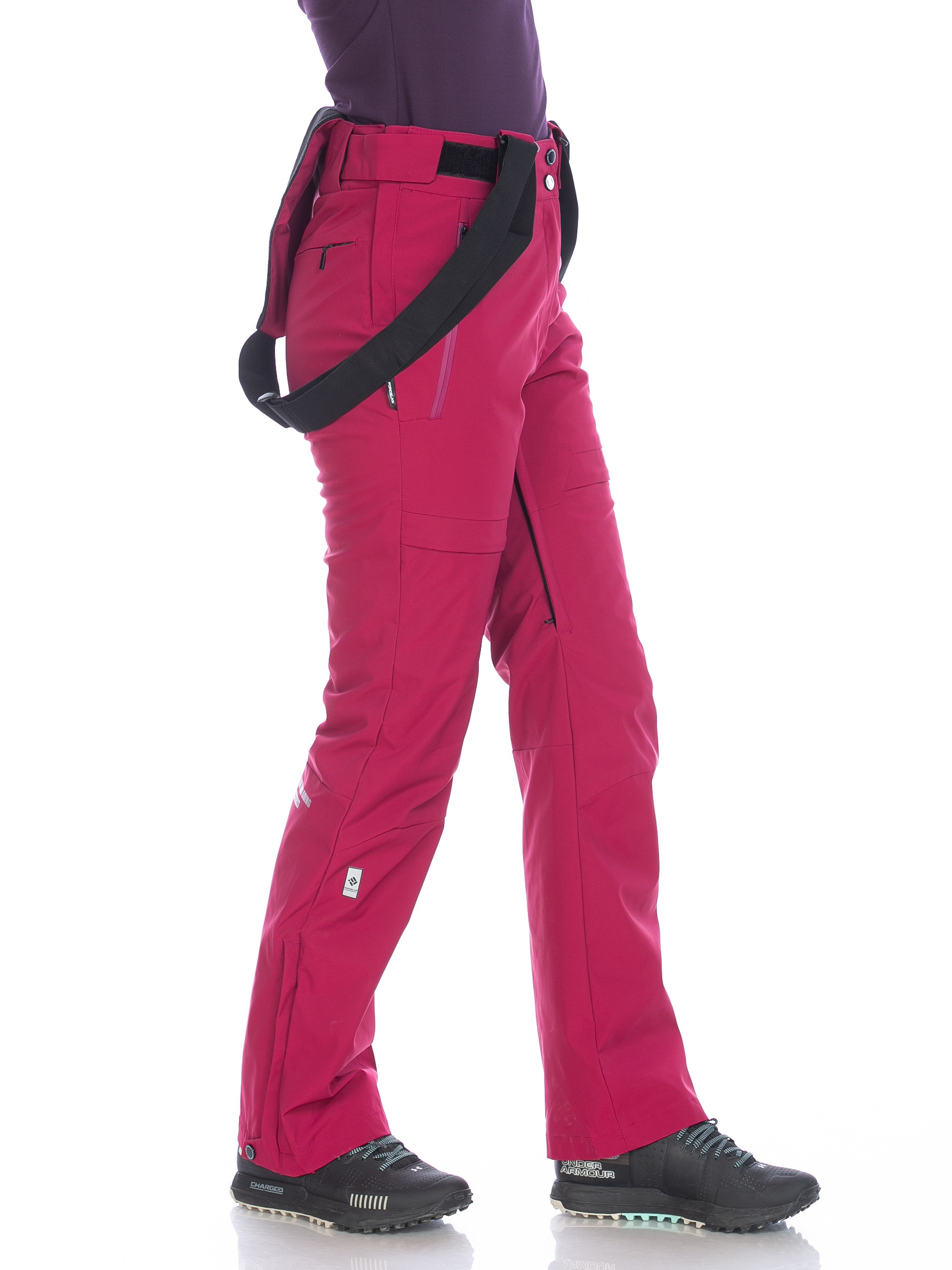 фото Горнолыжные брюки женские forcelab, цвет малиновый, 50 р
