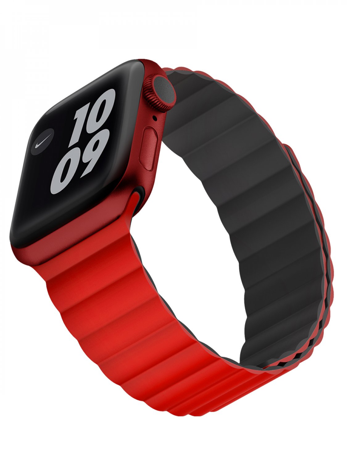 

Ремешок для Apple Watch 42mm/44mm/45mm Viva Madrid Crisben Magnetic Cosmo Red/Dark Grey, Красный;серый, Браслет для Apple Watch