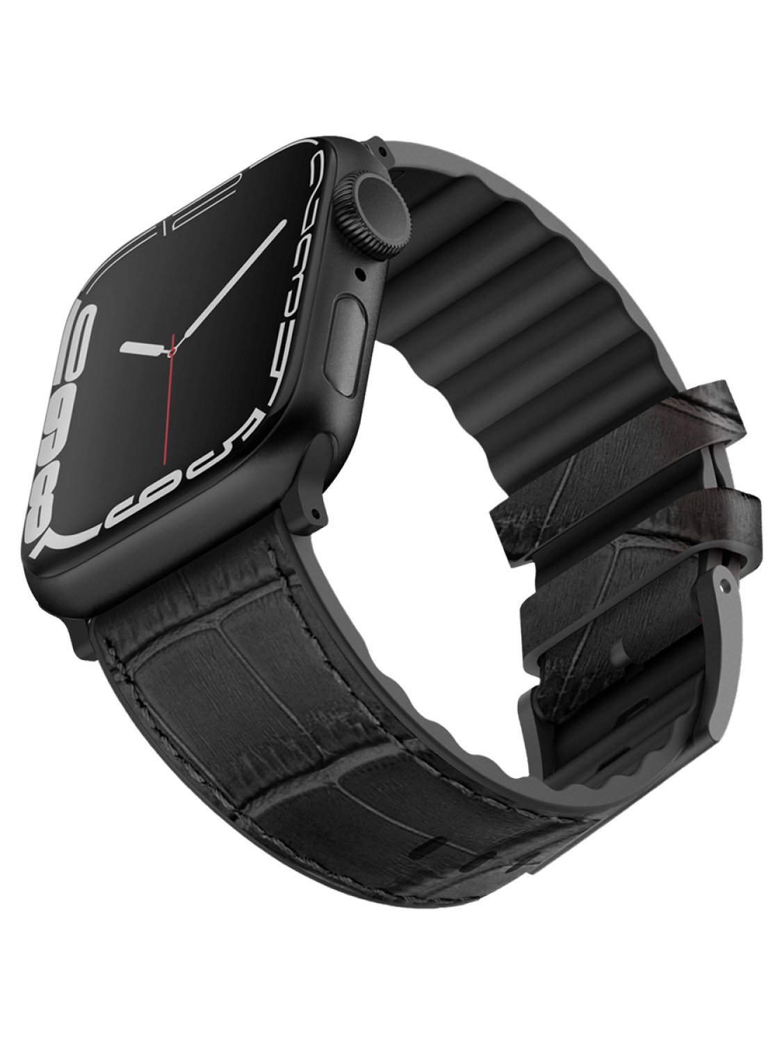 

Ремешок для Apple Watch 42mm/44mm/45mm Viva Madrid Venturx Crox Noir Black, Браслет для Apple Watch