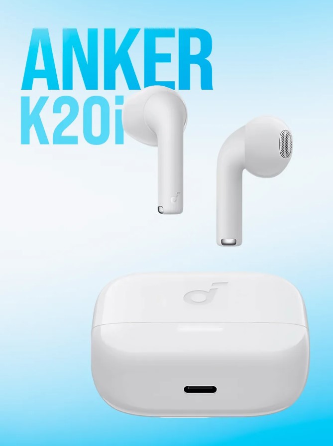 

Беспроводные наушники Anker Soundcore K20i White (262871245), Soundcore K20i