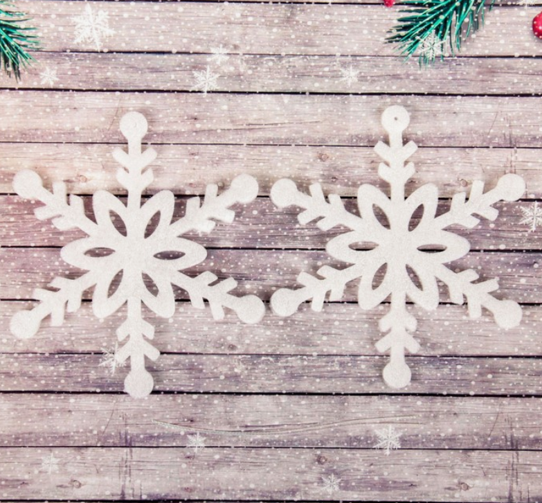 

Набор декоративных элементов из ткани Снежинки 2277639, Белый, Набор декоративных элементов из ткани 'Снежинки' 2 шт.