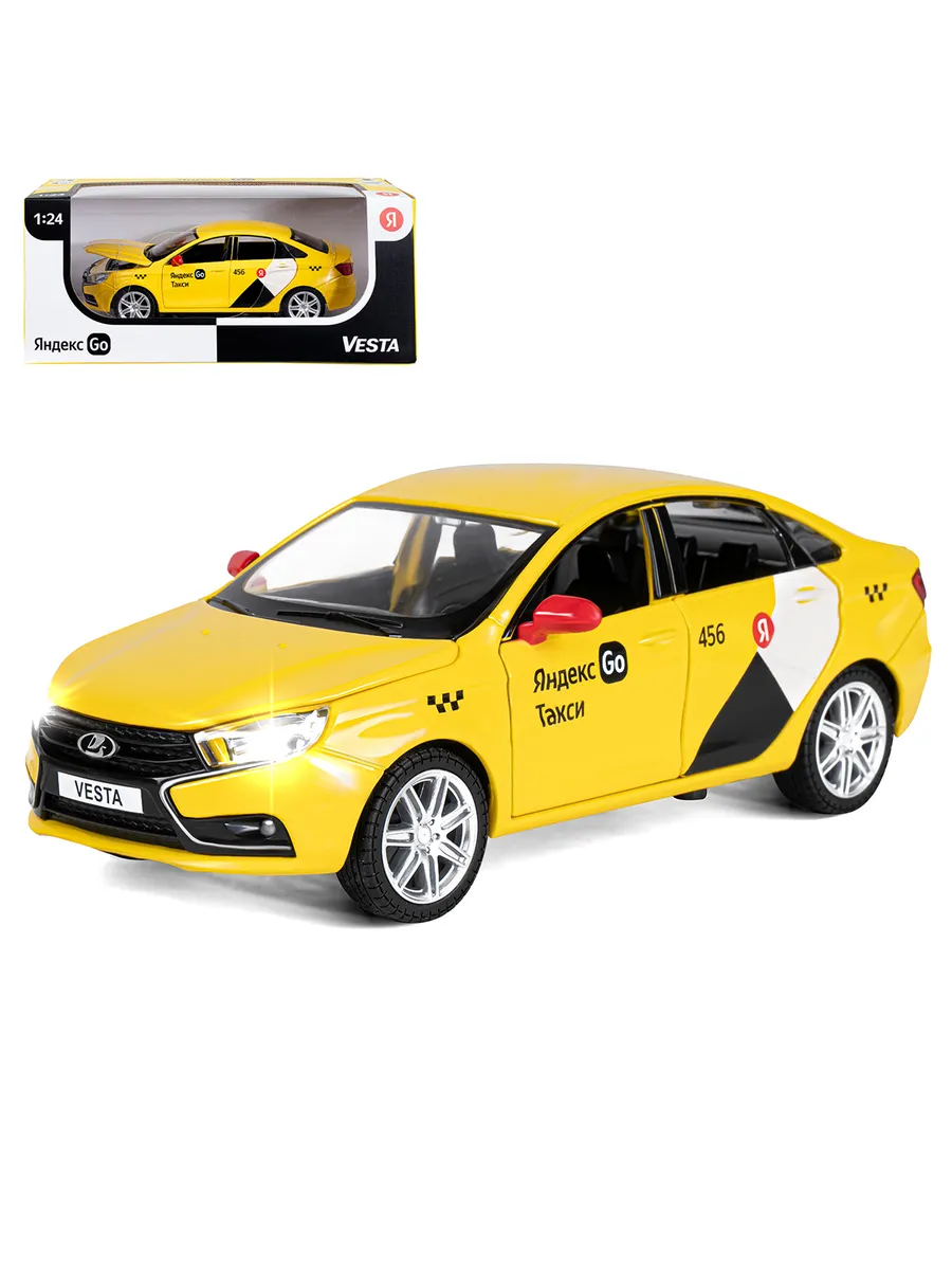 фото Машинка автопанорама яндекс go lada vesta белтый jb1251345 nobrand