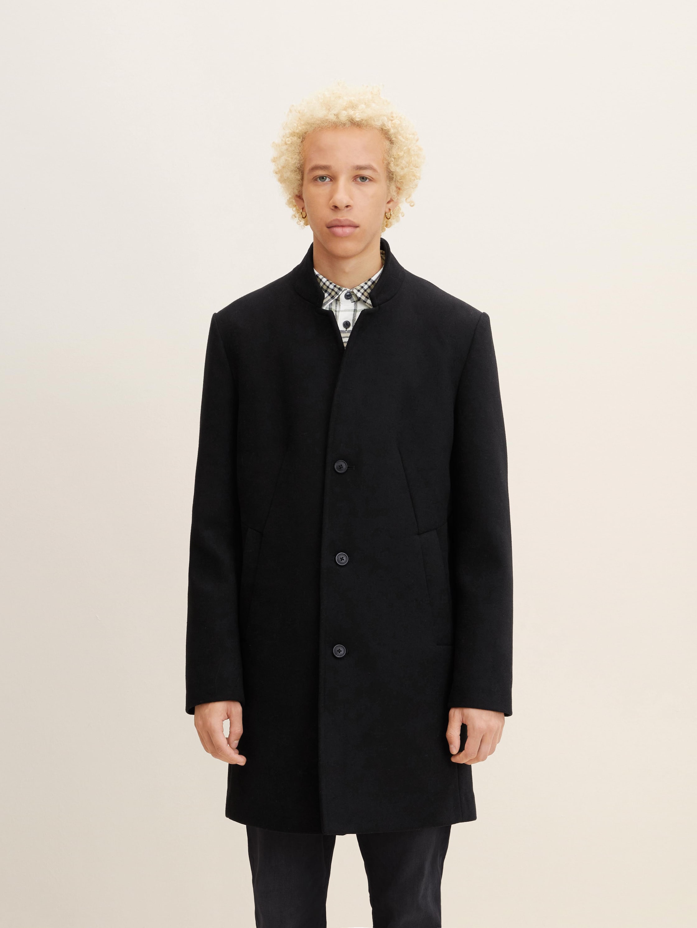 

Пальто мужское TOM TAILOR 1032440 черное M, 1032440