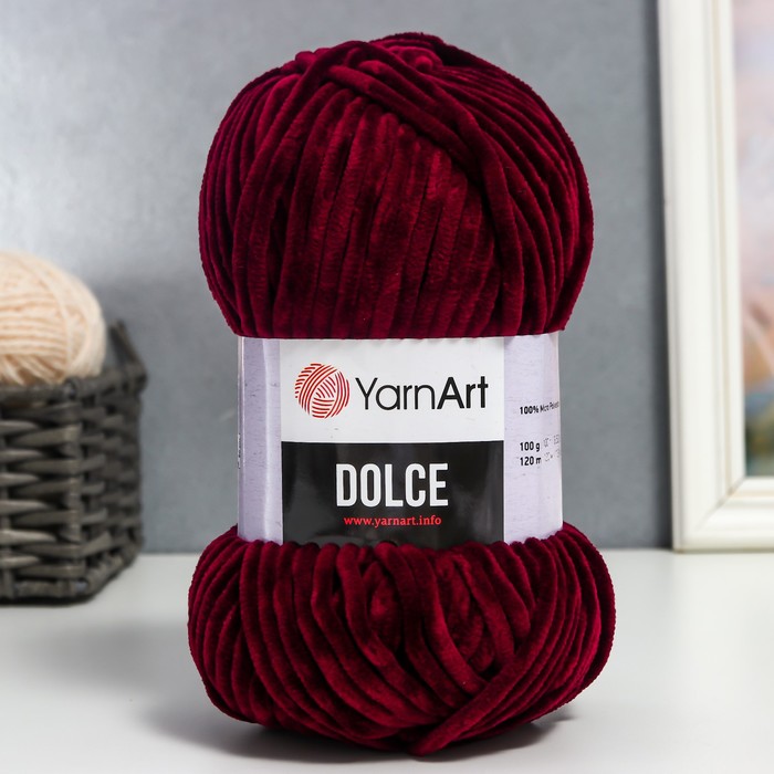 

Пряжа "Dolce" 100% микрополиэстер 120м/100гр (780 слива), Фиолетовый