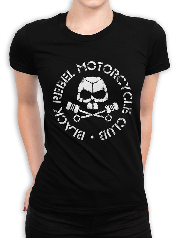 фото Футболка женская design heroes black rebel motorcycle club черная 2xl