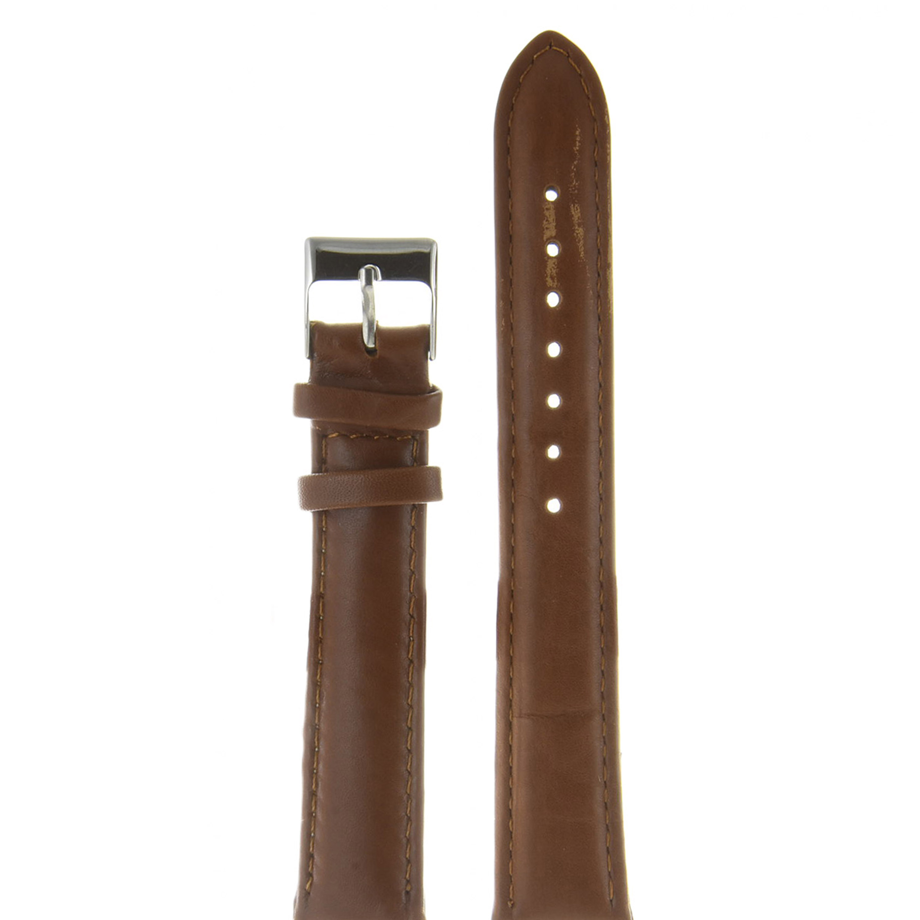 

Ремешок из двух частей мужской Nagata Leather 18 светло-коричневый/серебро, 18