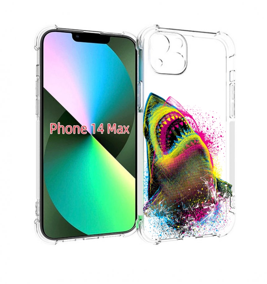 

Чехол MyPads челюсти-2 для iPhone 14 Plus (6.7), Прозрачный, Tocco