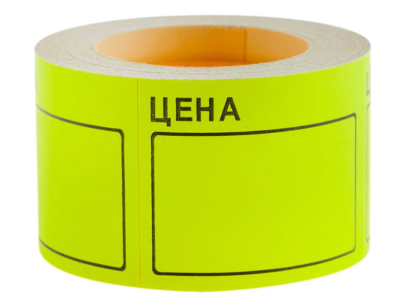 

Ценник OfficeSpace 50x40mm 200шт/рулон Yellow Spt_4156, Белый, Spt_4156