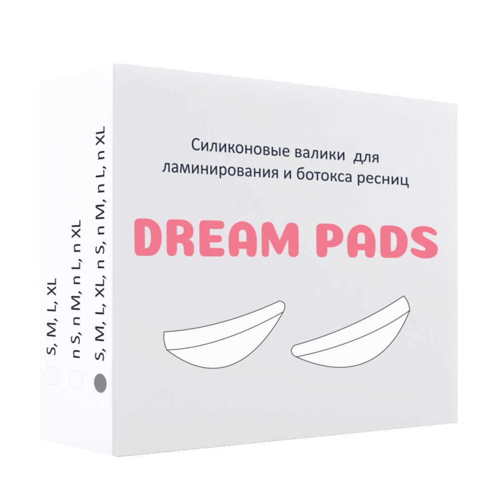 Силиконовые валики для ламинирования ресниц Ellami Dream pads, 8 пар валики силиконовые comfort для ламинирования и лифтинга 1 пара l eyelash maker