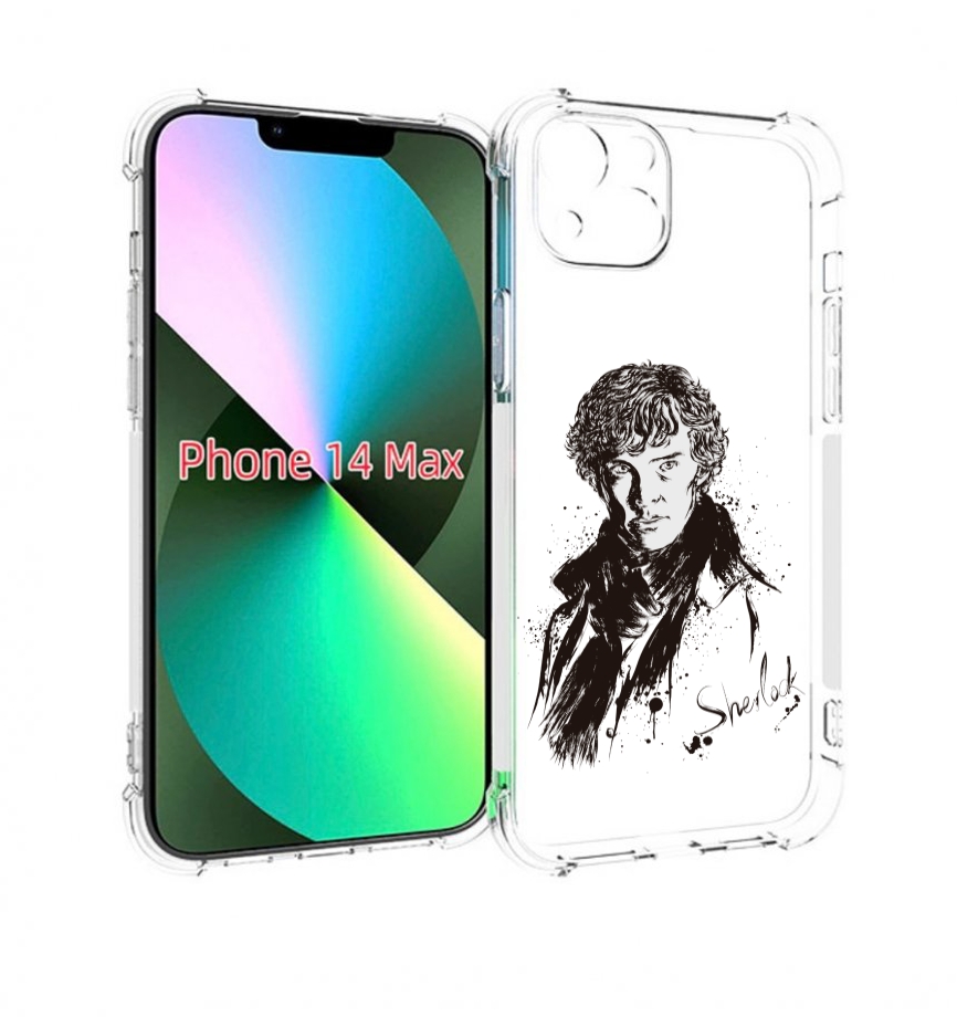 

Чехол MyPads шерлок холмс портрет для iPhone 14 Plus (6.7), Прозрачный, Tocco