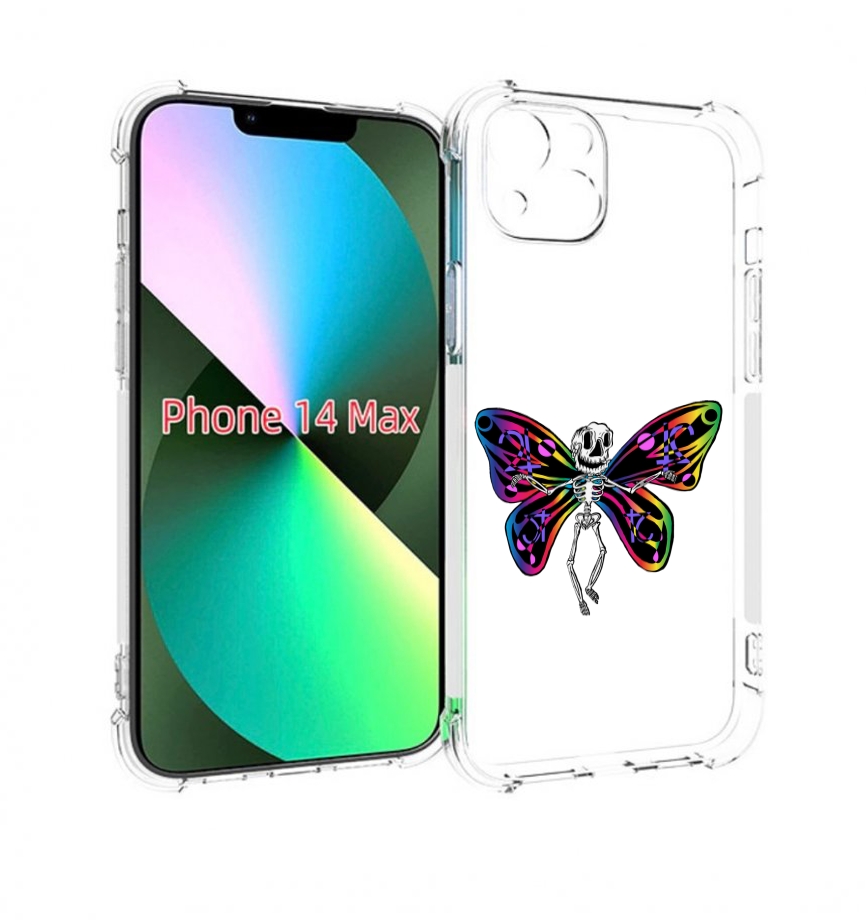 

Чехол MyPads эффект бабочки для iPhone 14 Plus (6.7), Прозрачный, Tocco