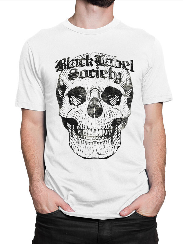 фото Футболка мужская design heroes череп black label society белая 2xl