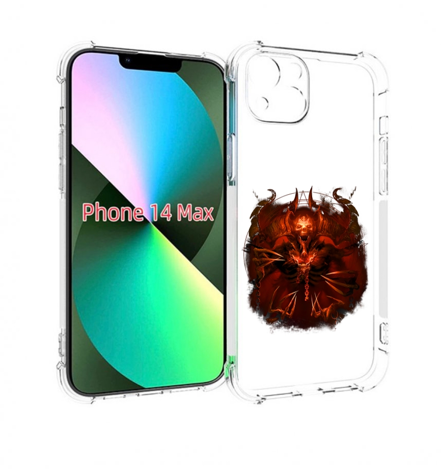 

Чехол MyPads яркий демон для iPhone 14 Plus (6.7), Прозрачный, Tocco
