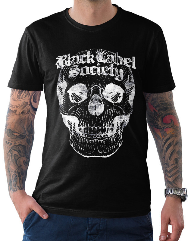 фото Футболка мужская design heroes череп black label society черная 3xl