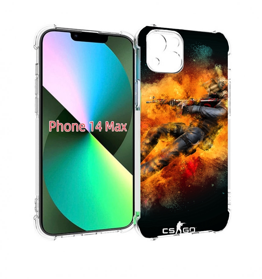 

Чехол MyPads CS-go Контр-террорист для iPhone 14 Plus (6.7), Прозрачный, Tocco