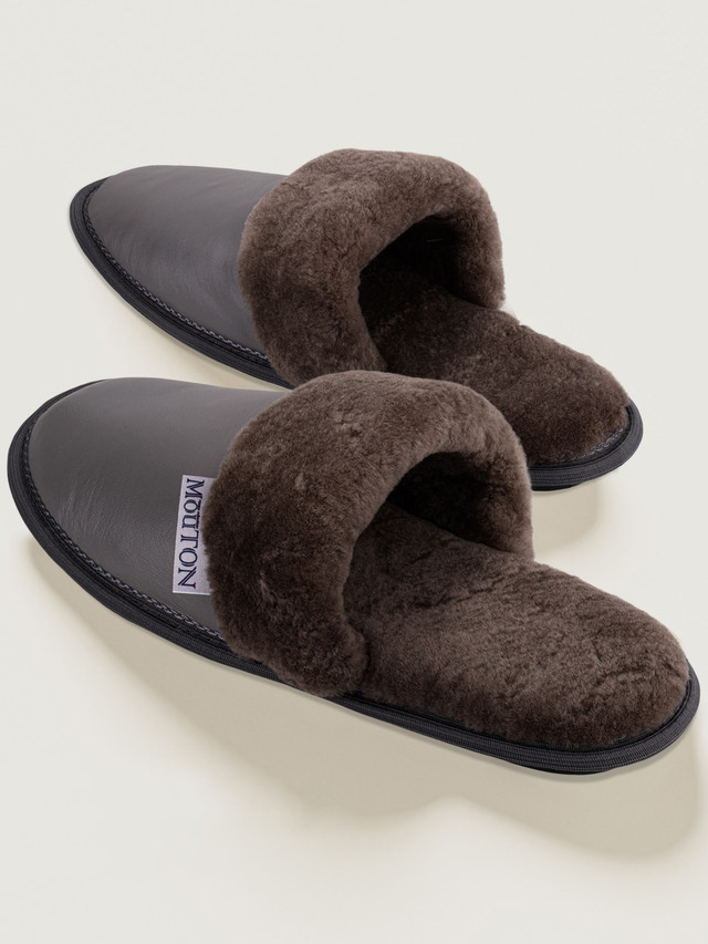 

Тапочки мужские Mouton Home Collection ТМК серые 43 RU, ТМК
