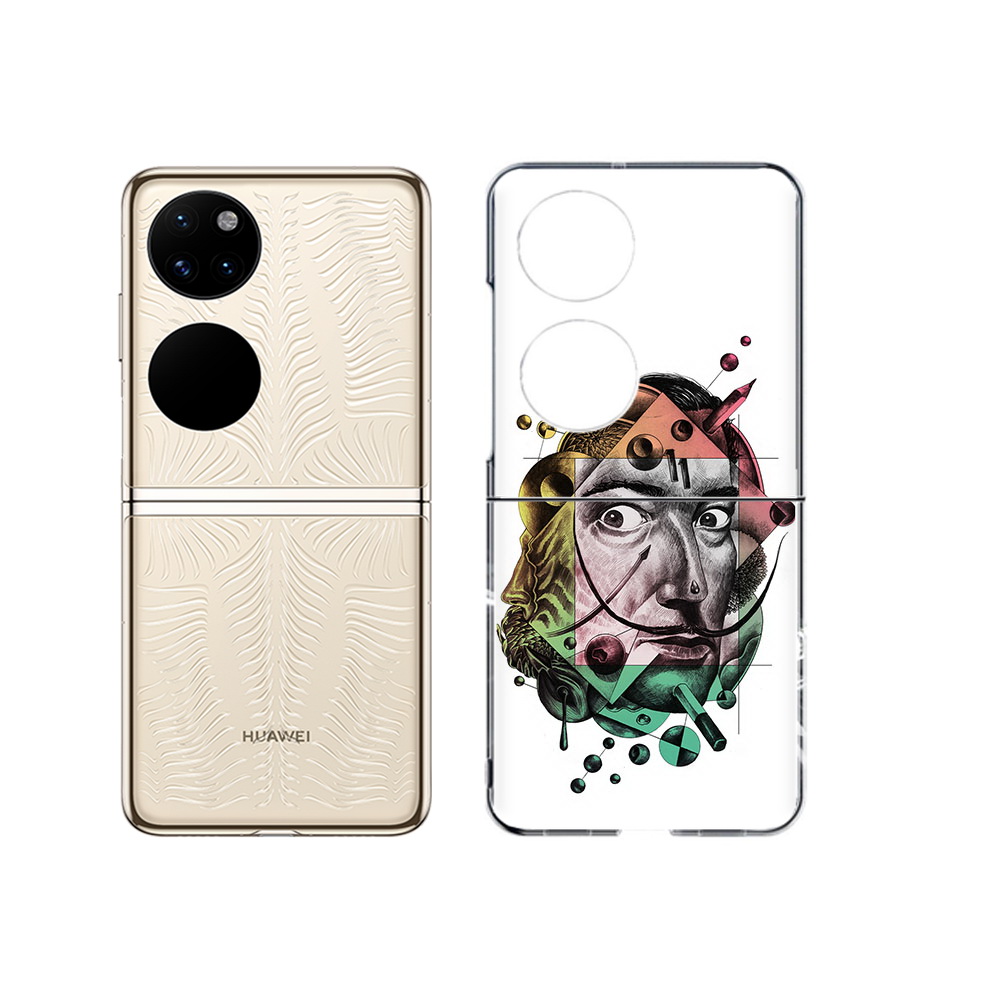 

Чехол MyPads Tocco для Huawei P50 разноцветное лицо абстракция (PT225999.71.570), Прозрачный, Tocco