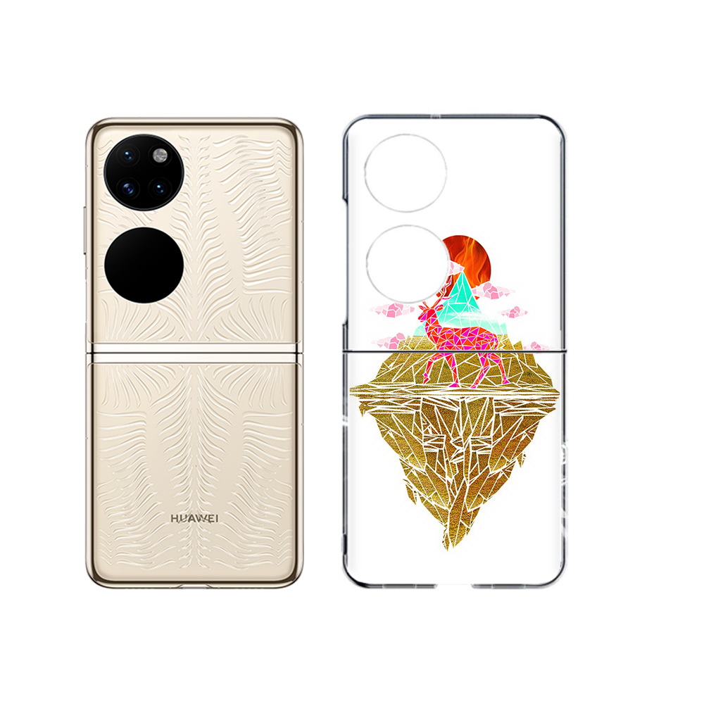 

Чехол MyPads Tocco для Huawei P50 розовый олень абстракция (PT225999.71.586), Прозрачный, Tocco