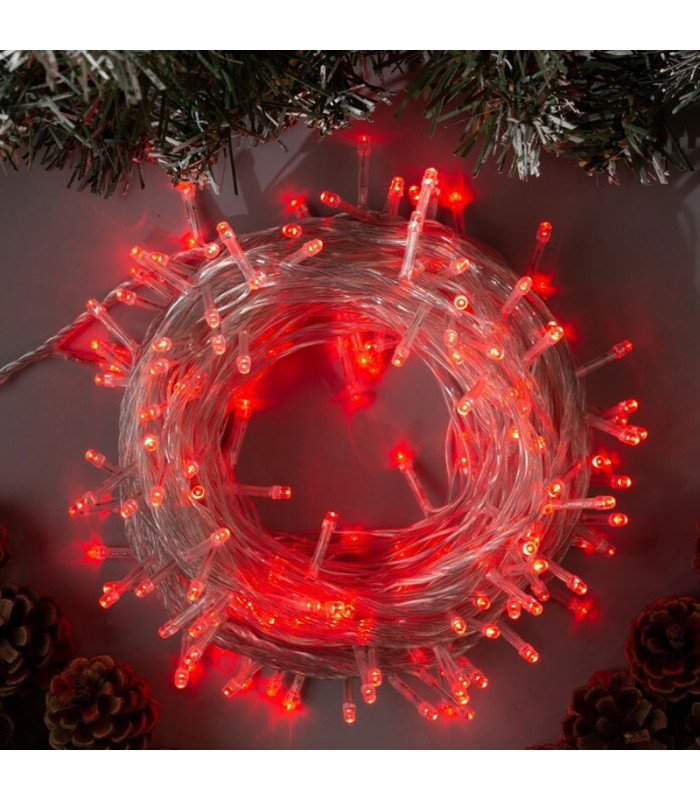 фото Световая гирлянда новогодняя clever-light stril14 30 м красный
