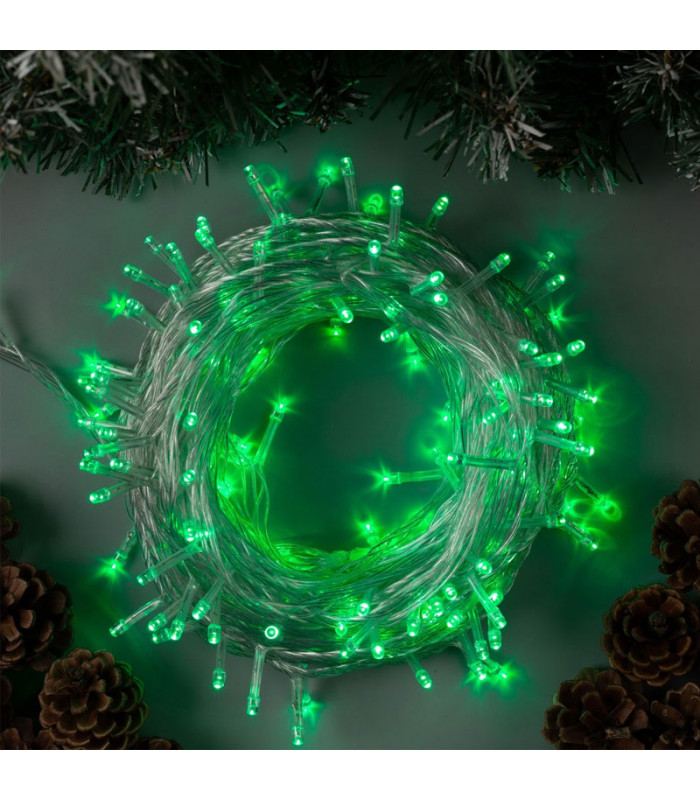 фото Световая гирлянда новогодняя clever-light stril17 30 м зеленый